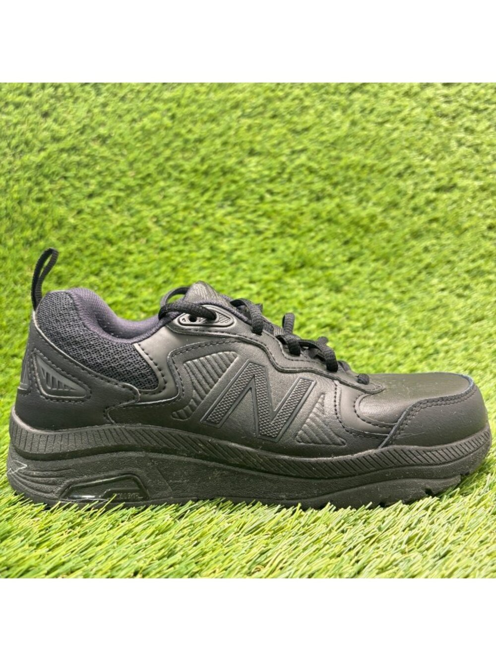 New Balance 857 v3 Womens Size 6.5 Black Slip Resistant Leather Work Shoes